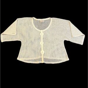 Vintage Y2K Noelle White / Off White Open Knit Top – One Size